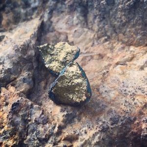 Rainbow Titanium Aura Quartz Studs